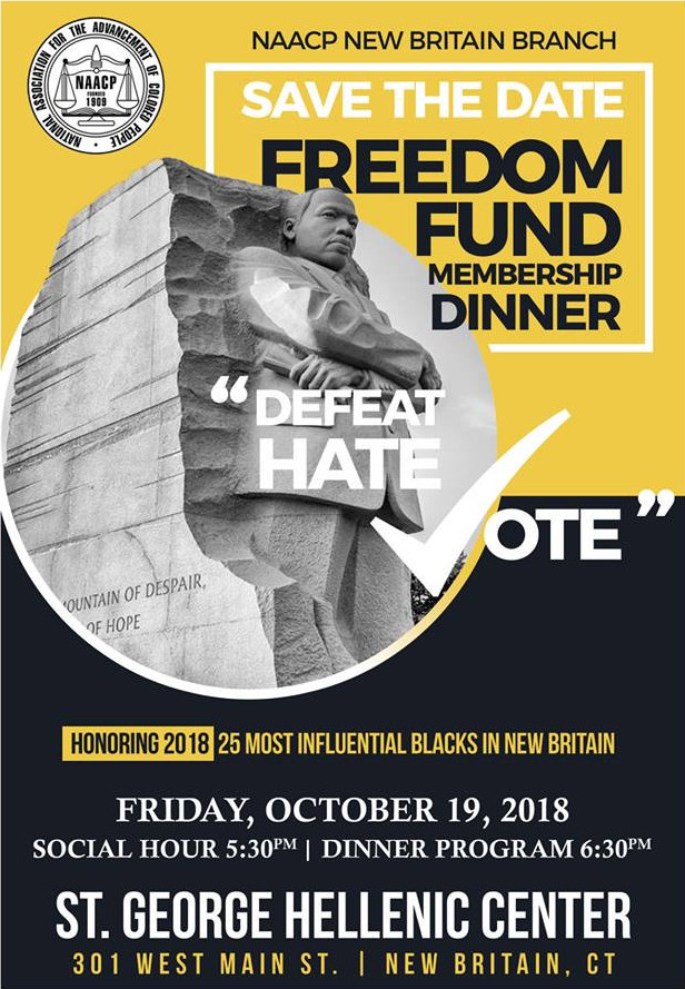 NAACP Freedom Fund Dinner to Be October 19th