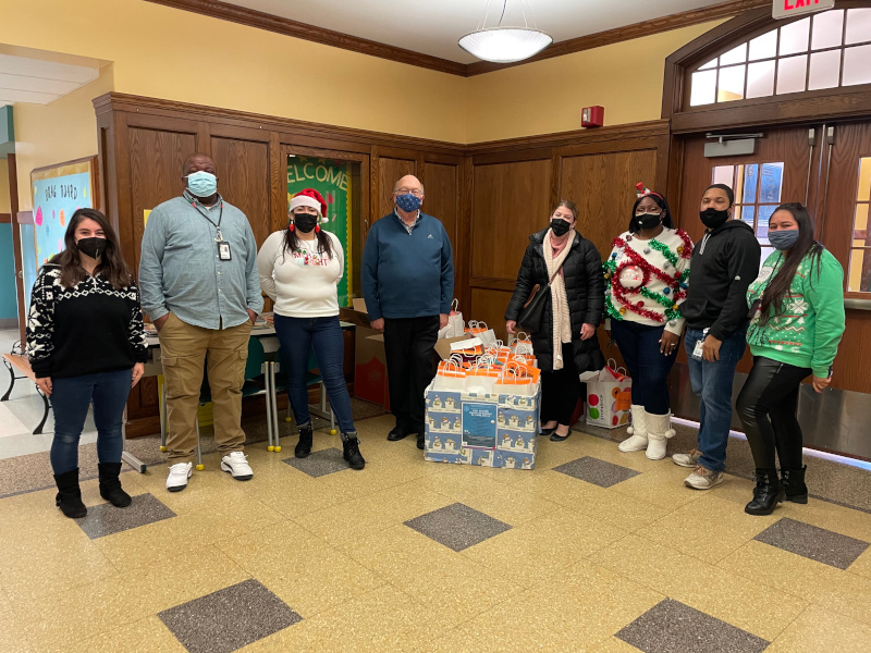 NHS Donates Winter Wear and Hygiene Items to Schools