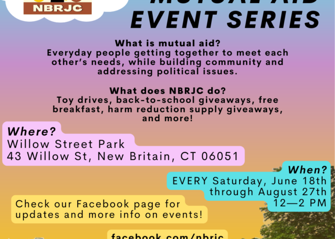 New Britain Racial Justice Coalition Hosting Summer Mutual Aid Series