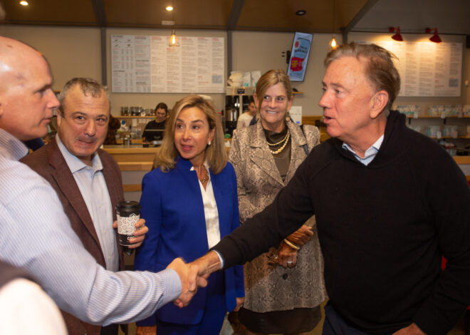 Governor Lamont Stumps With Dem Candidates In Farmington