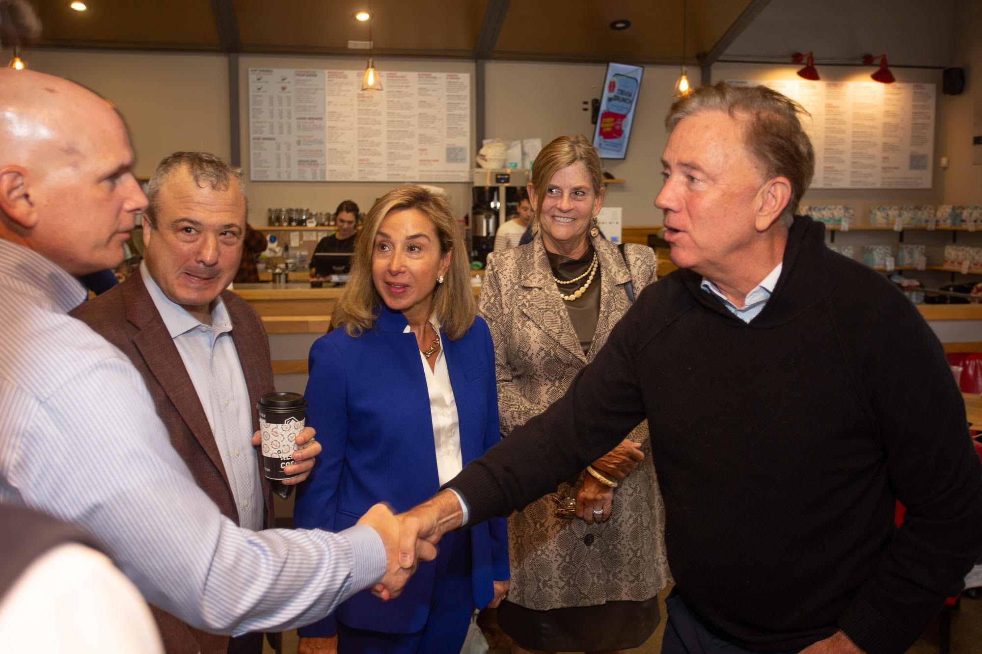 Governor Lamont Stumps With Dem Candidates In Farmington