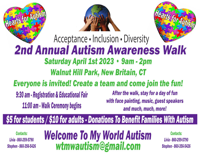 Welcome to My World Autism Hosting 2nd Annual Autism Awareness Walk