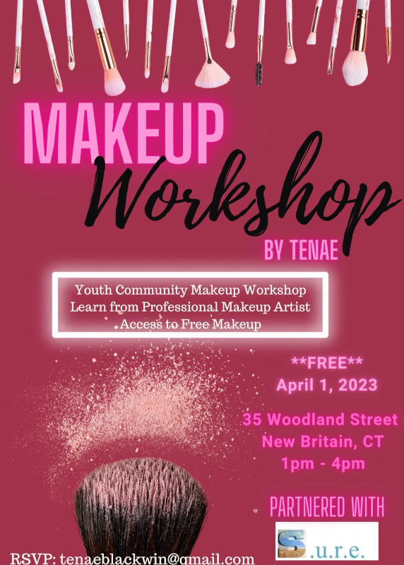 Makeup Workshop By Tenae To Be Held In Partnership With S.U.R.E.