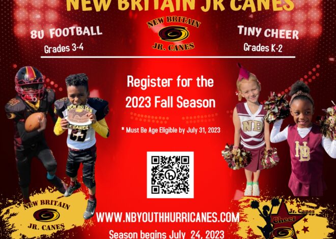 Registration Available for Jr Canes Fall Football and Cheer