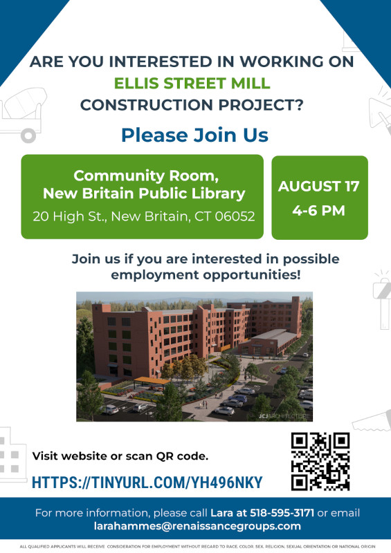 Opportunity Fair to be Held for Jobs at Ellis Street Mill Construction Project