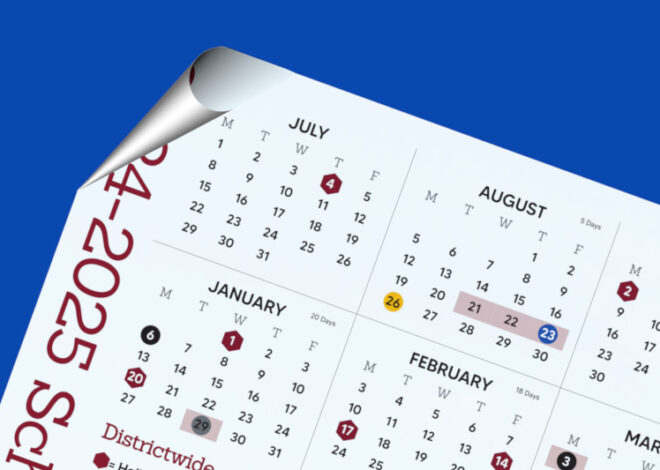 School System Publishes 2024-2025 School Calendar