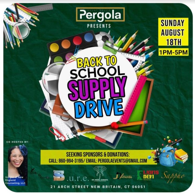 Candyce Scott and Pergola Announce Back to School Supply Drive