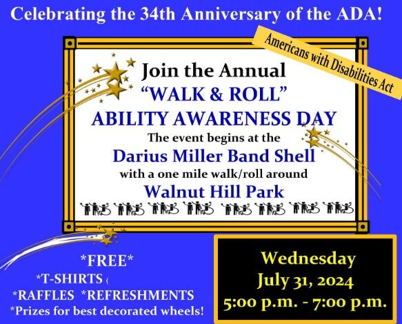 “Walk and Roll” Ability Awareness Day – Cancelled Due to Weather