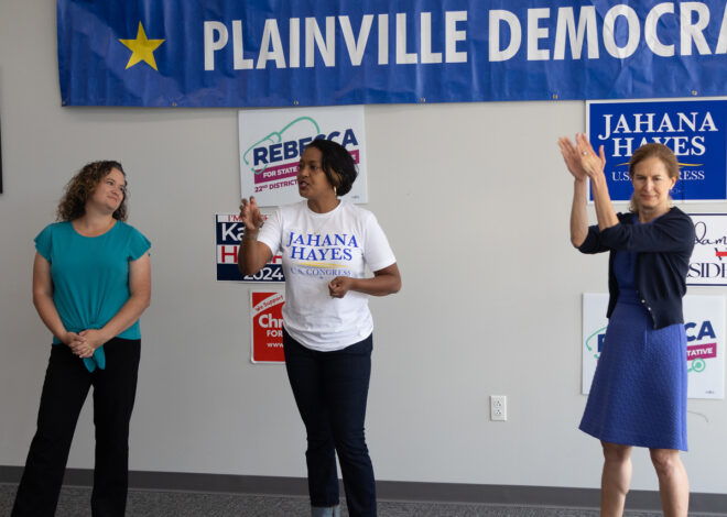 Bysiewicz and Hayes Visit Plainville to Support Rebecca Martinez for State Representative