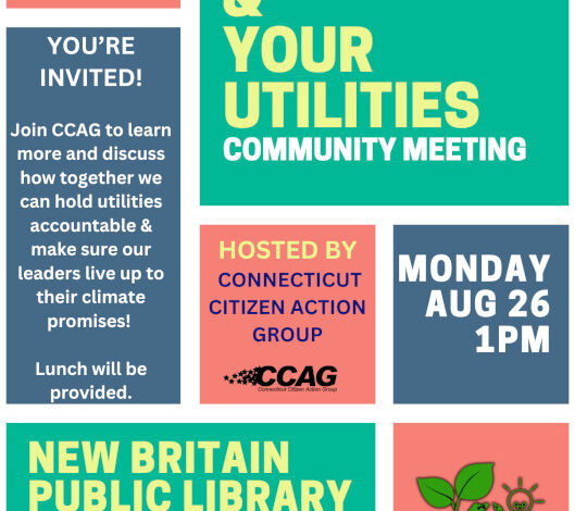 Citizen Action Group Hosting Clean Energy and Your Utilities Community Meeting