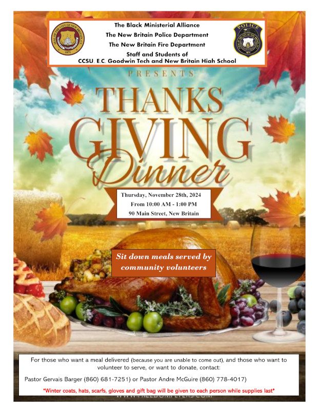 Community Thanksgiving Dinner - content in article.