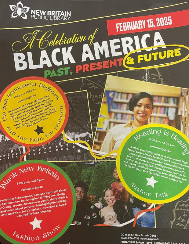 New Britain Public Library to Host A Celebration of Black America: Past, Present & Future