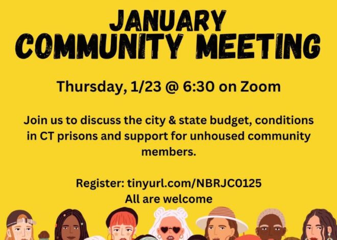 New Britain Racial Justice Coalition Planning January Community Meeting