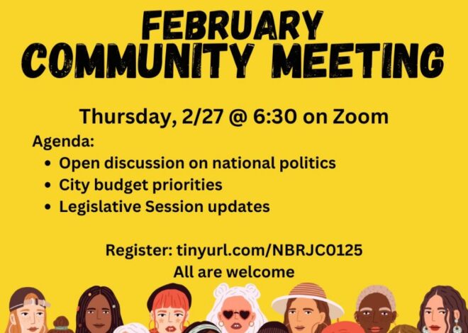 NBRJC to Hold February Community Meeting