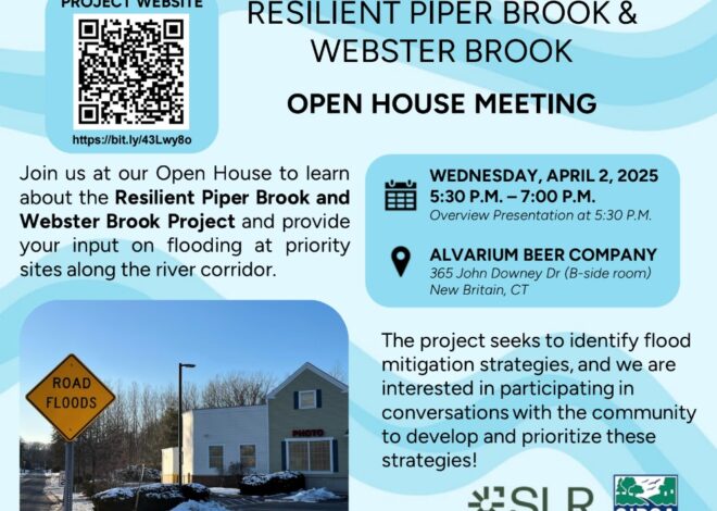 Public Open House Planned for Piper Brook & Webster Brook Flood Project