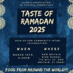 Taste of Ramadan 2025 to be Hosted by Islamic Association of Central Connecticut; City Council Offers “Ramadan Mubarak” Greetings