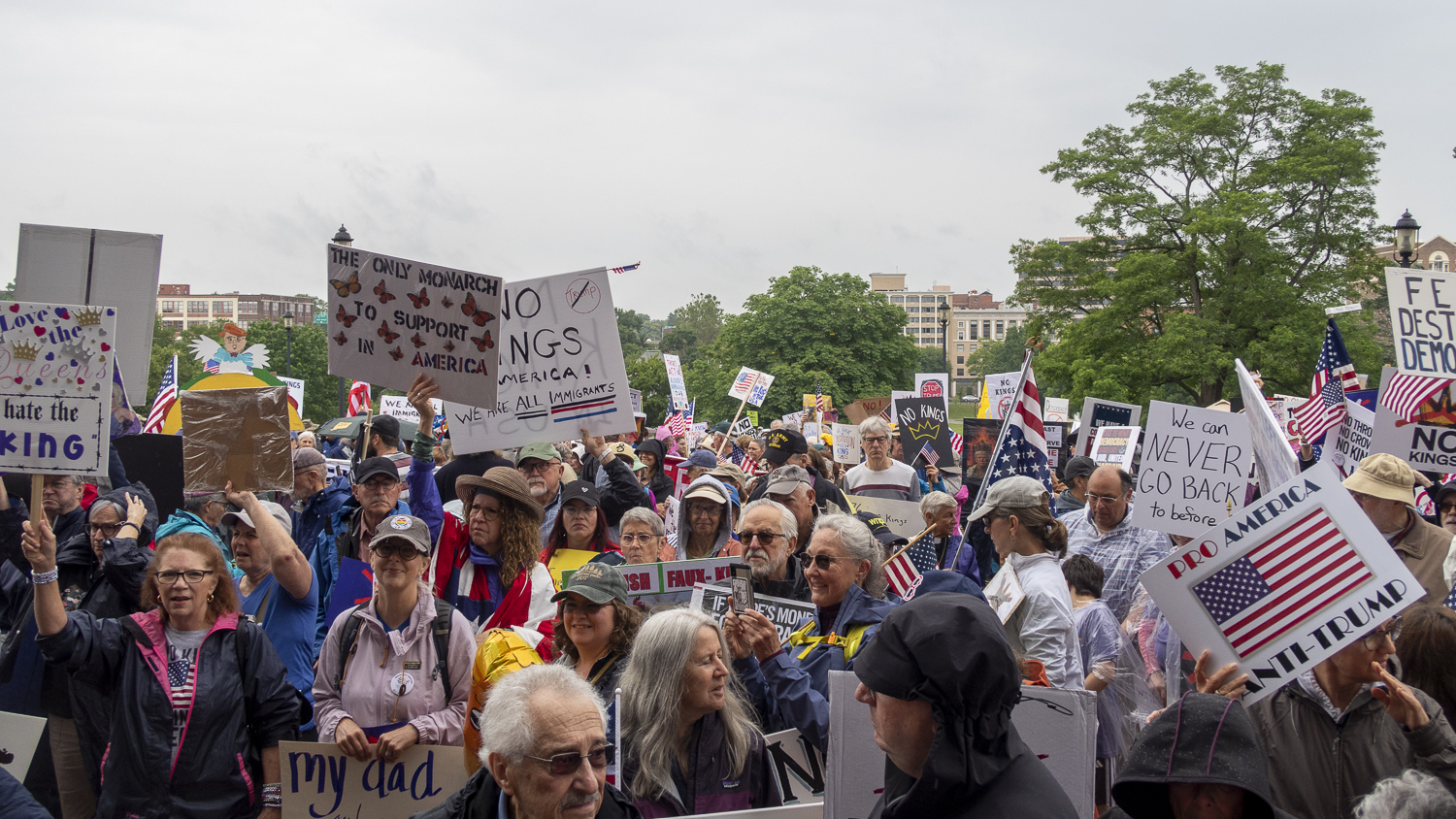 Tens of Thousands of People, Including Many from New Britain, March in Hartford in “No Kings” Protest