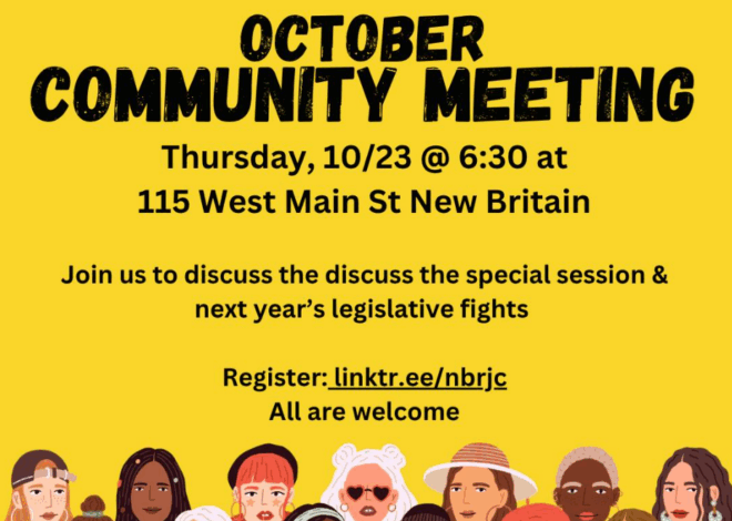 New Britain Racial Justice Coalition to Hold October Community Meeting