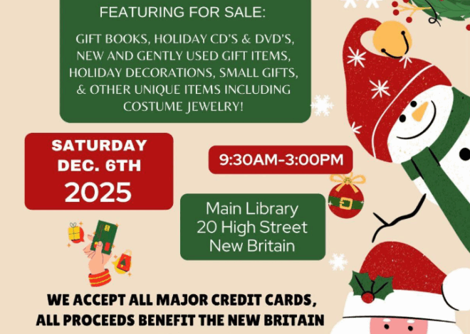 Friends of the New Britain Public Library Hosting Eleventh Annual Holiday Pop-Up Sale