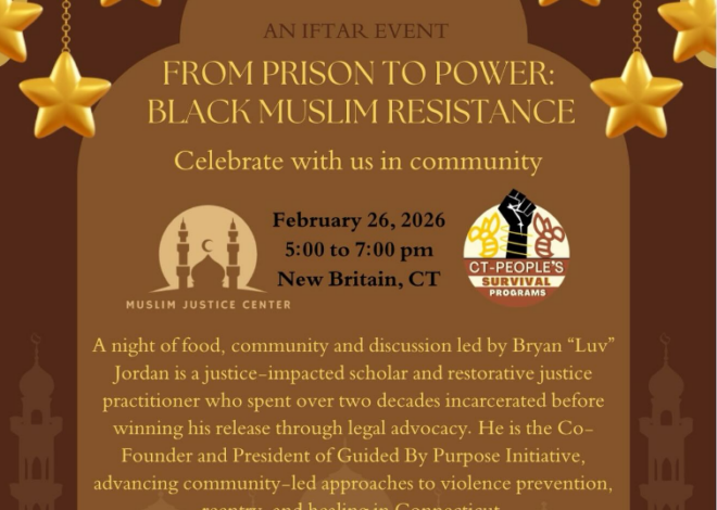 Local Organizations to Host Iftar Event – From Prison to Power: Black Muslim Resistance